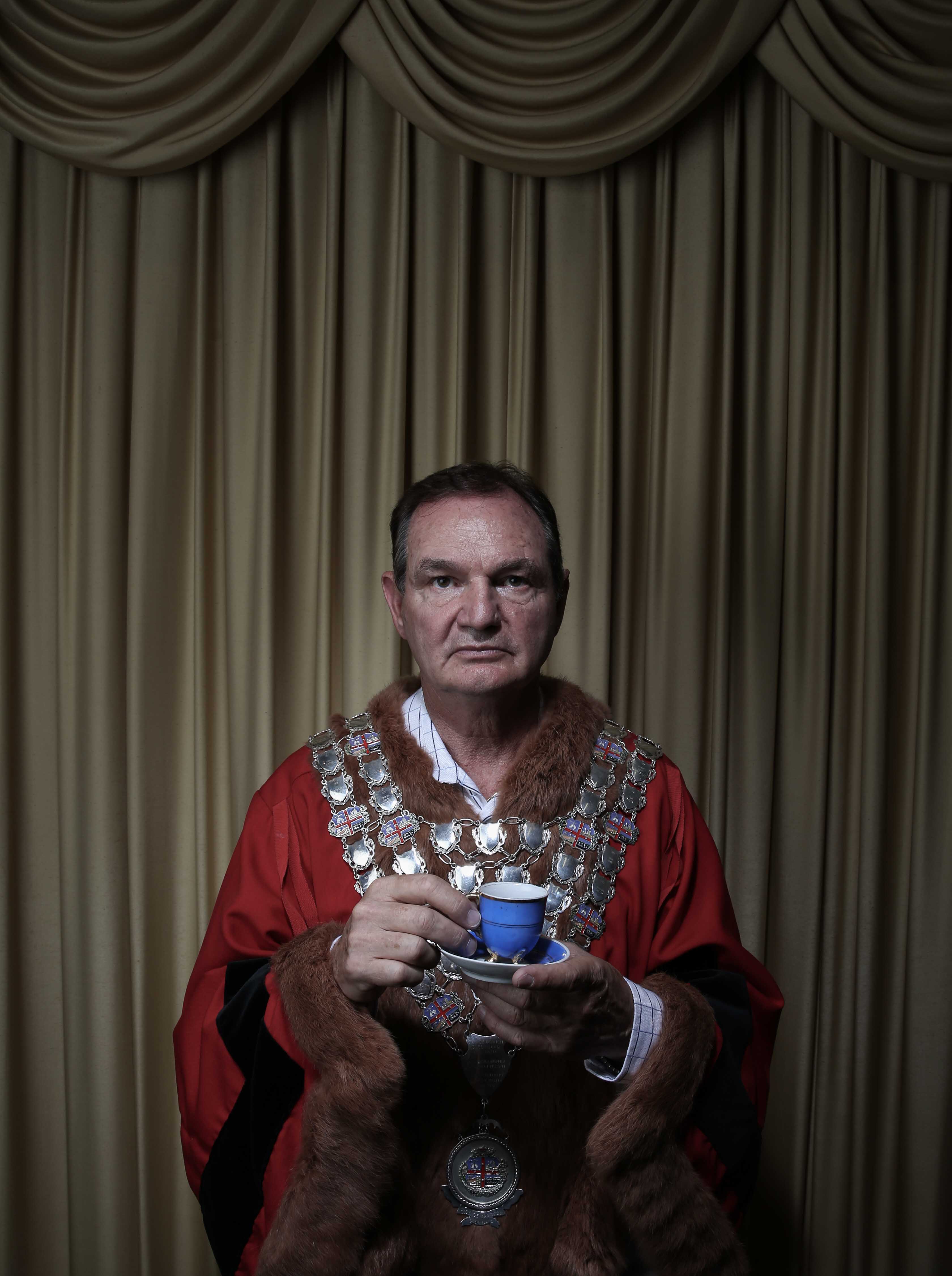 Former Ipswich Mayor Paul Pisasale by Brisbane photographer David Kelly